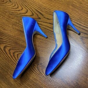 🌷 Dyeables 🌷 Vintage Gorgeous Blue  Heel Shoes